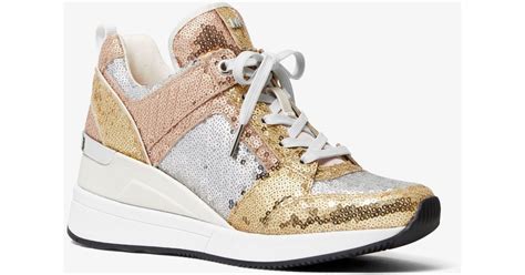 michael kors georgie trainer sneaker|Michael Kors sequin shoes.